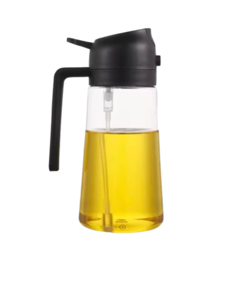 Botella Spray de Aceite 2 en 1 — Rociador y Vertedor