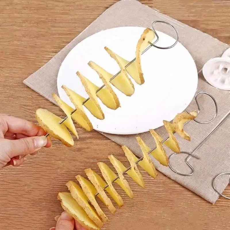 Cortador de Patatas en Espiral — Tornado Fries en Casa